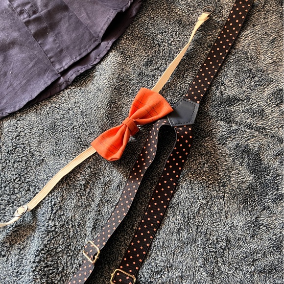 T-Shirt & Shorts Set with Suspenders - Picture 2 of 4